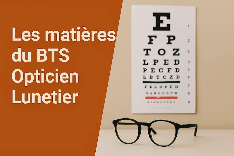 Les matières du BTS Opticien Lunetier
