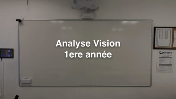 Cours BTS OL Analyse Vision 1ere année