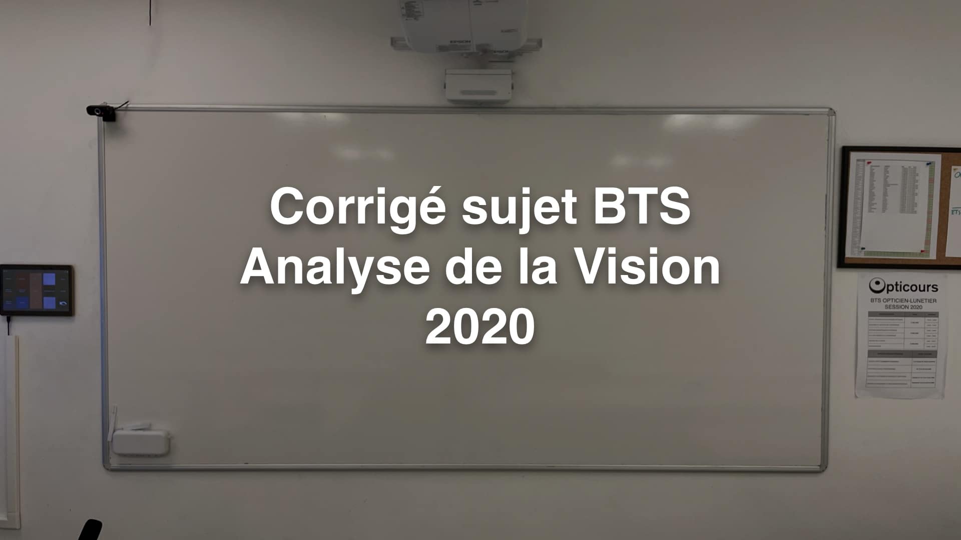 Corrigé sujet BTS Analyse Vision 2020
