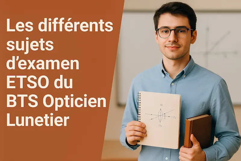Les différents sujets d’examen ETSO du BTS Opticien Lunetier